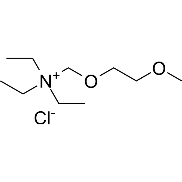 (2-Methoxyethoxymethyl)triethylammonium chloride Chemical Structure