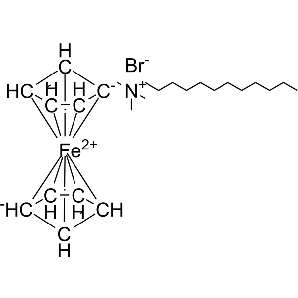 (Ferrocenylmethyl)dodecyldimethylammonium bromide Chemical Structure