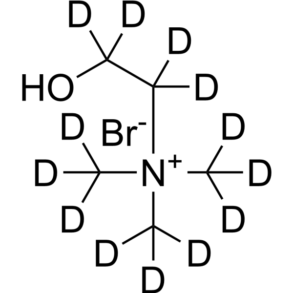 Choline-d<sub>13</sub> bromide Chemical Structure