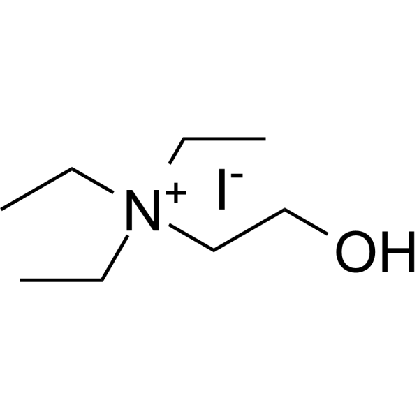 Triethylcholine iodide Chemical Structure