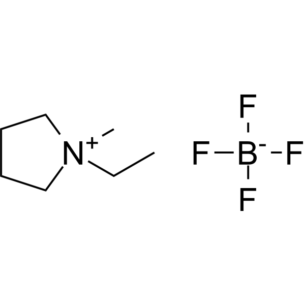 N-Ethyl-N-methylpyrrolidinium tetrafluoroborate Chemical Structure