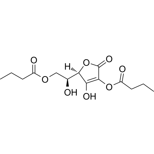 L-Ascorbic acid, 2,6-dibutanoate Chemical Structure