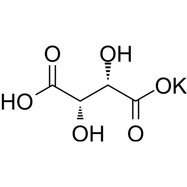 Potassium D-tartrate monobasic Chemical Structure