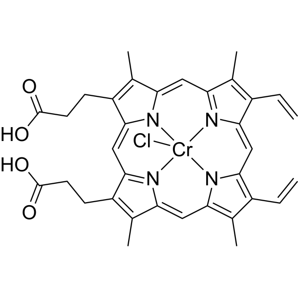 Cr(III) Protoporphyrin IX Chloride Chemical Structure