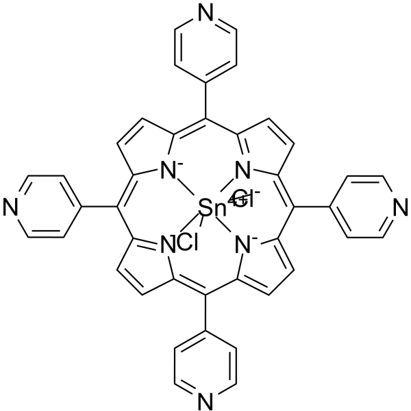 Sn(IV) meso-tetra (4-pyridyl) porphine dichloride Chemical Structure