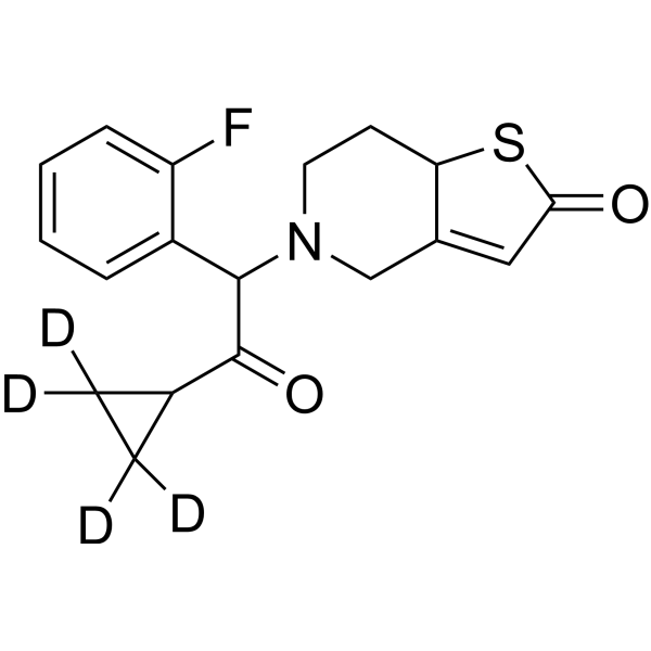 Prasugrel metabolite-d<sub>4</sub> Chemical Structure