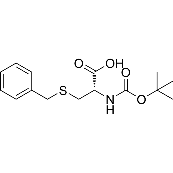 N-Boc-S-benzyl-D-cysteine Chemical Structure