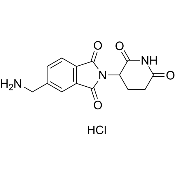 Thalidomide-5-CH2-NH2 hydrochloride Chemical Structure