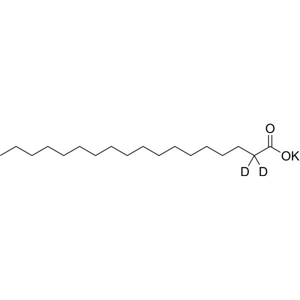 Stearate-d<sub>2</sub> potassium Chemical Structure