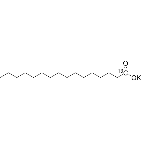 Hexadecanoate-13C potassium