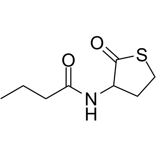 N-Butyryl-DL-homocysteine thiolactone Chemical Structure
