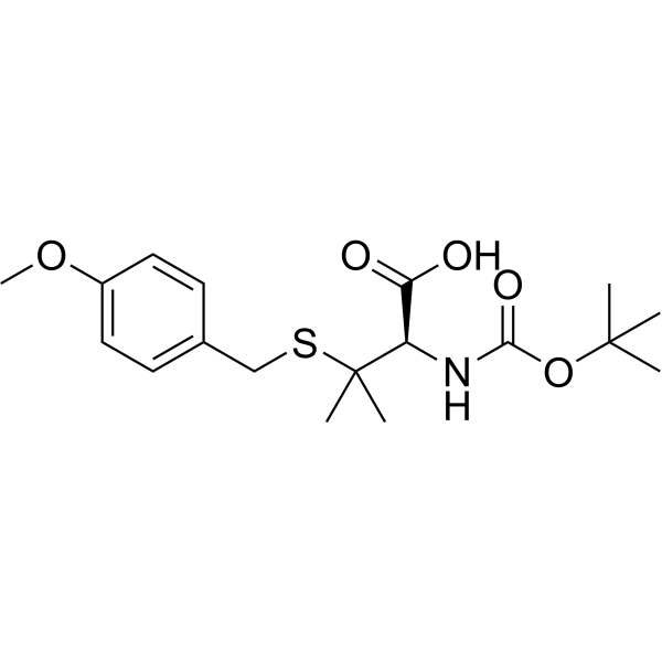Boc-Pen(Mob)-OH Chemical Structure