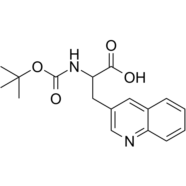 Boc-3-(3-quinolyl)-DL-Ala-OH Chemical Structure