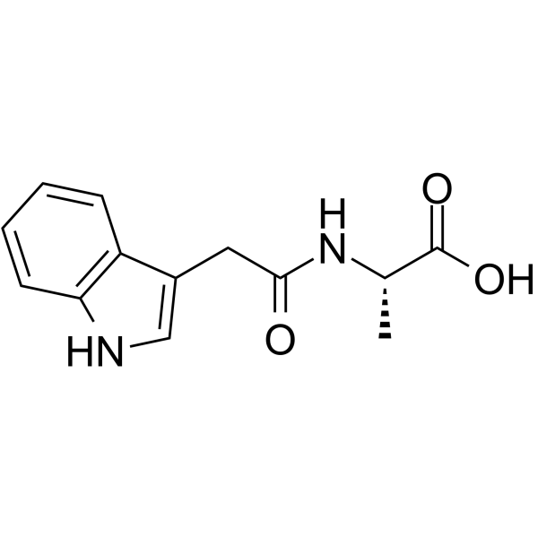 N-(3-Indolylacetyl)-L-alanine Chemical Structure
