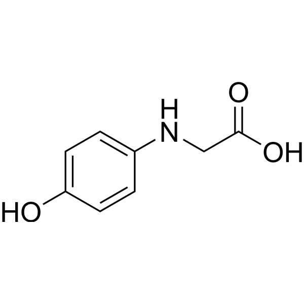 N-(4-Hydroxyphenyl)glycine Chemical Structure