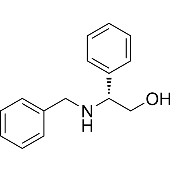(R)-(−)-N-Benzyl-2-phenylglycinol Chemical Structure