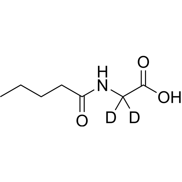 N-Valerylglycine-d<sub>2</sub> Chemical Structure