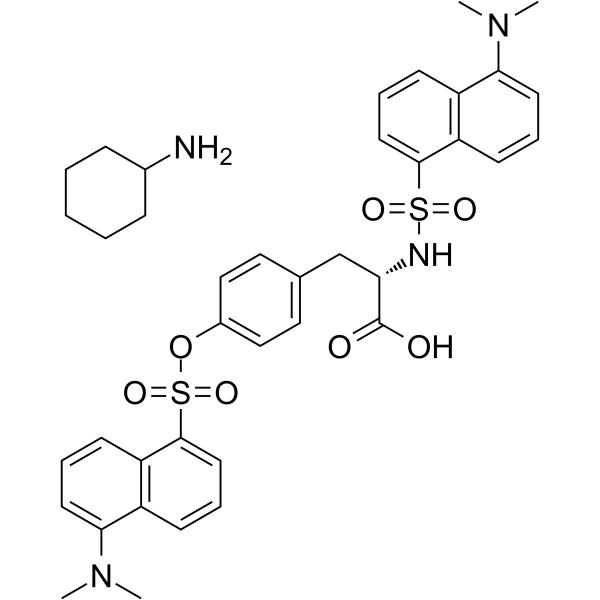 N,O-Didansyl-L-tyrosine cyclohexylammonium Chemical Structure