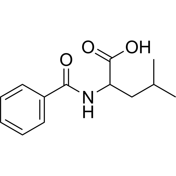 Benzoyl-DL-leucine Chemical Structure