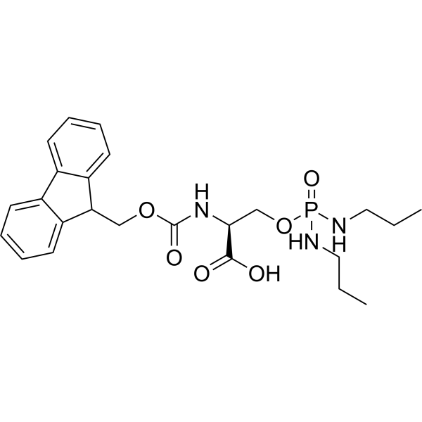 Fmoc-Ser(PO(NHPr)2)-OH Chemical Structure