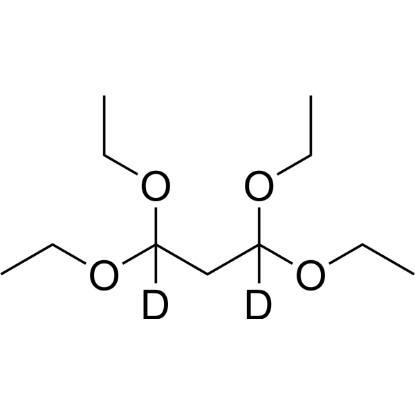 1,1,3,3-Tetraethoxypropane-d<sub>2</sub> Chemical Structure