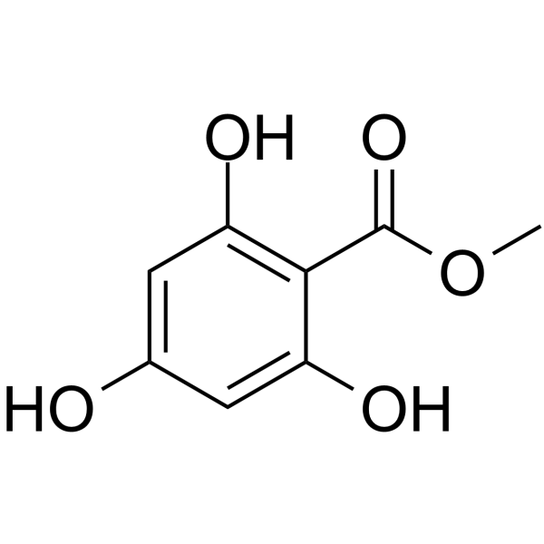 Methyl 2,4,6-trihydroxybenzoate Chemical Structure