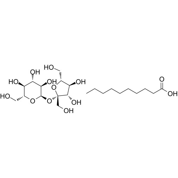 Sucrose monodecanoate Chemical Structure