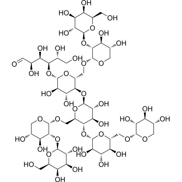 Nonasaccharide Glc4Xyl3Gal2 Chemical Structure