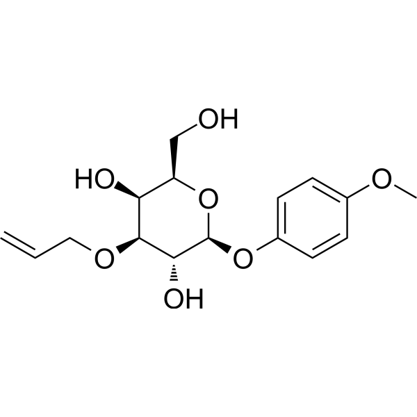 4-Methoxyphenyl 3-O-allyl-β-D-galactopyranoside Chemical Structure