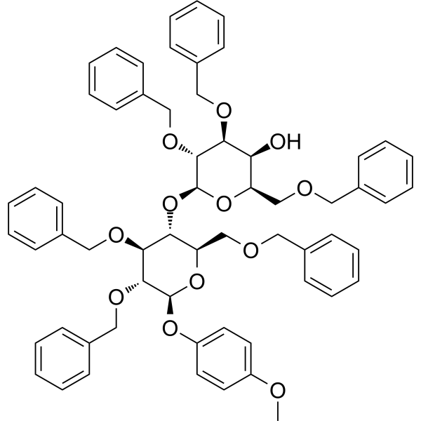 Gal[236Bn]β(1-4)Glc[236Bn]-β-MP Chemical Structure