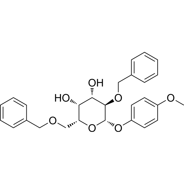 4-Methoxyphenyl 2,6-Di-O-benzyl-β-D-galactopyranoside Chemical Structure