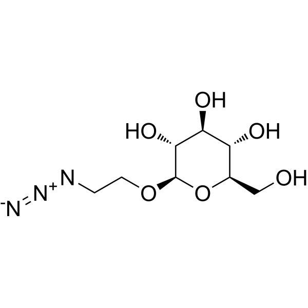 2-Azidoethyl β-D-glucopyranoside Chemical Structure