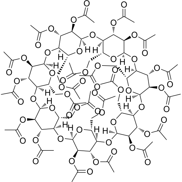 Triacetyl-β-cyclodextrin Chemical Structure