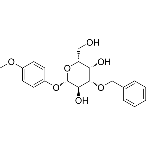 4-Methoxyphenyl 3-O-Benzyl-β-D-galactopyranoside Chemical Structure