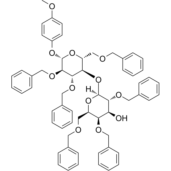 Gal[246Bn]β(1-4)Glc[236Bn]-β-MP Chemical Structure