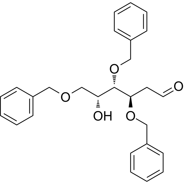 3,4,6-Tri-O-benzyl-2-deoxy-D-galactopyranose Chemical Structure