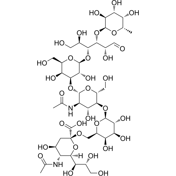 Fucosyl-lacto-N-sialylpentaose c Chemical Structure