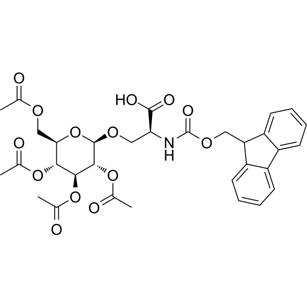 Fmoc-L-Ser((Ac)4-β-D-Glc)-OH Chemical Structure
