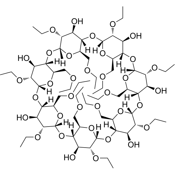 Heptakis-(2,6-di-O-ethyl)-β-cyclodextrin Chemical Structure