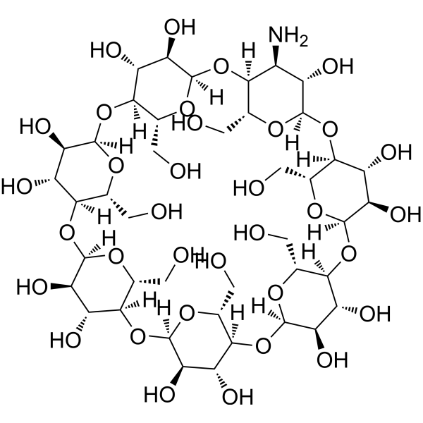 3A-Amino-3A-deoxy-(2AS,3AS)-β-cyclodextrin Chemical Structure
