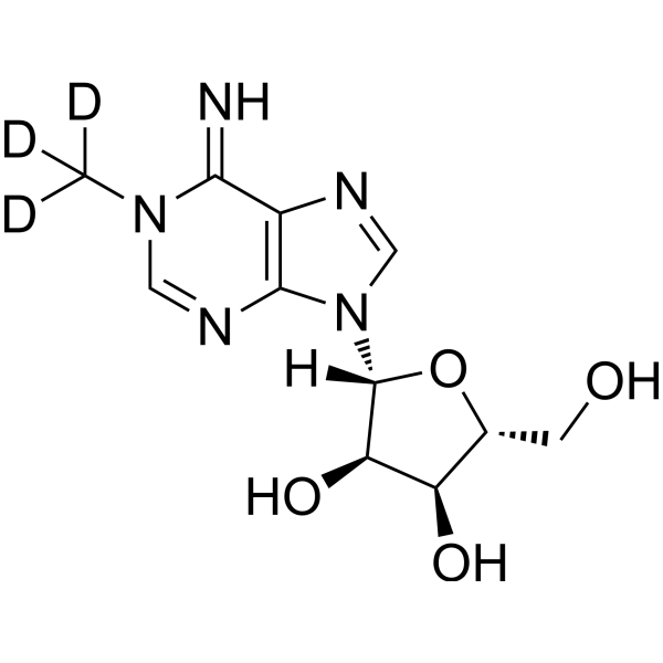 1-Methyladenosine hydroiodide-d<sub>3</sub> Chemical Structure