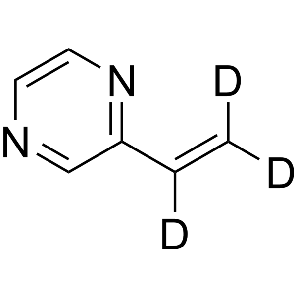 2-Ethenylpyrazine-d<sub>3</sub> Chemical Structure