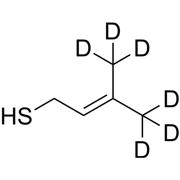 3-Methylbut-2-ene-<em>1</em>-thiol-d6