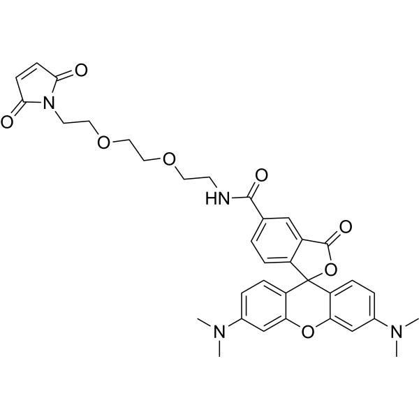 TAMRA-PEG2-Maleimide Chemical Structure