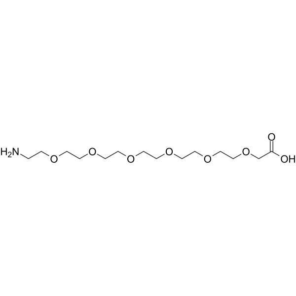 Amino-PEG6-acetic acid Chemical Structure