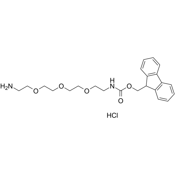 FmocNH-PEG3-CH2CH2NH2 hydrochloride Chemical Structure