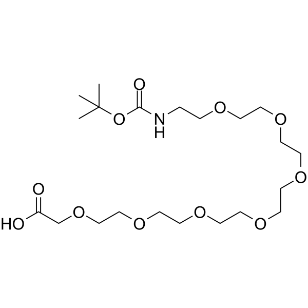 Boc-NH-PEG7-acetic acid Chemical Structure