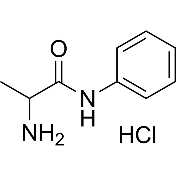 2-Amino-N-phenylpropanamide hydrochloride Chemical Structure