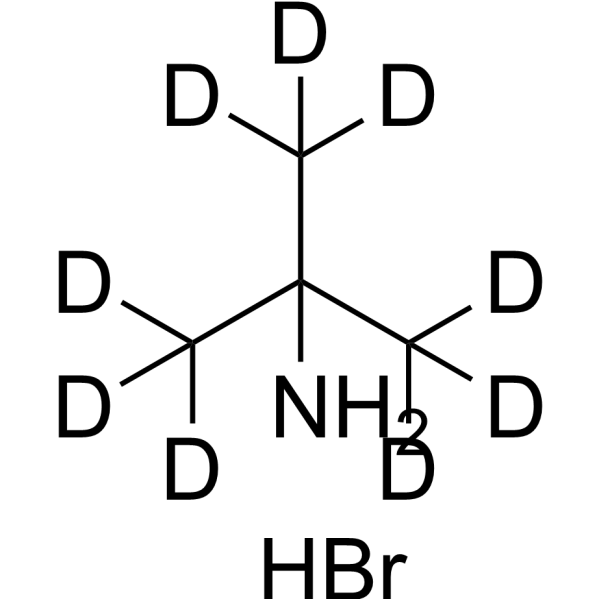 tert-Butylamine-d<sub>9</sub> Hydrobromide Chemical Structure