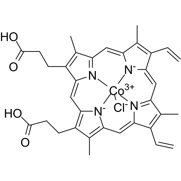 Co(III) protoporphyrin IX chloride Chemical Structure
